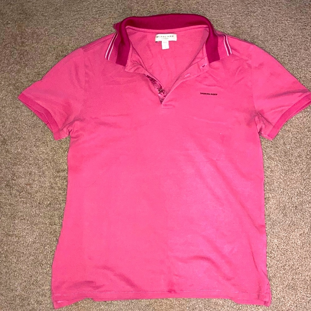 Pink Burberry shirt M